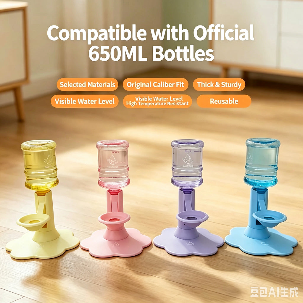Gravity Cat Water Dispenser Stand - Spill-Proof