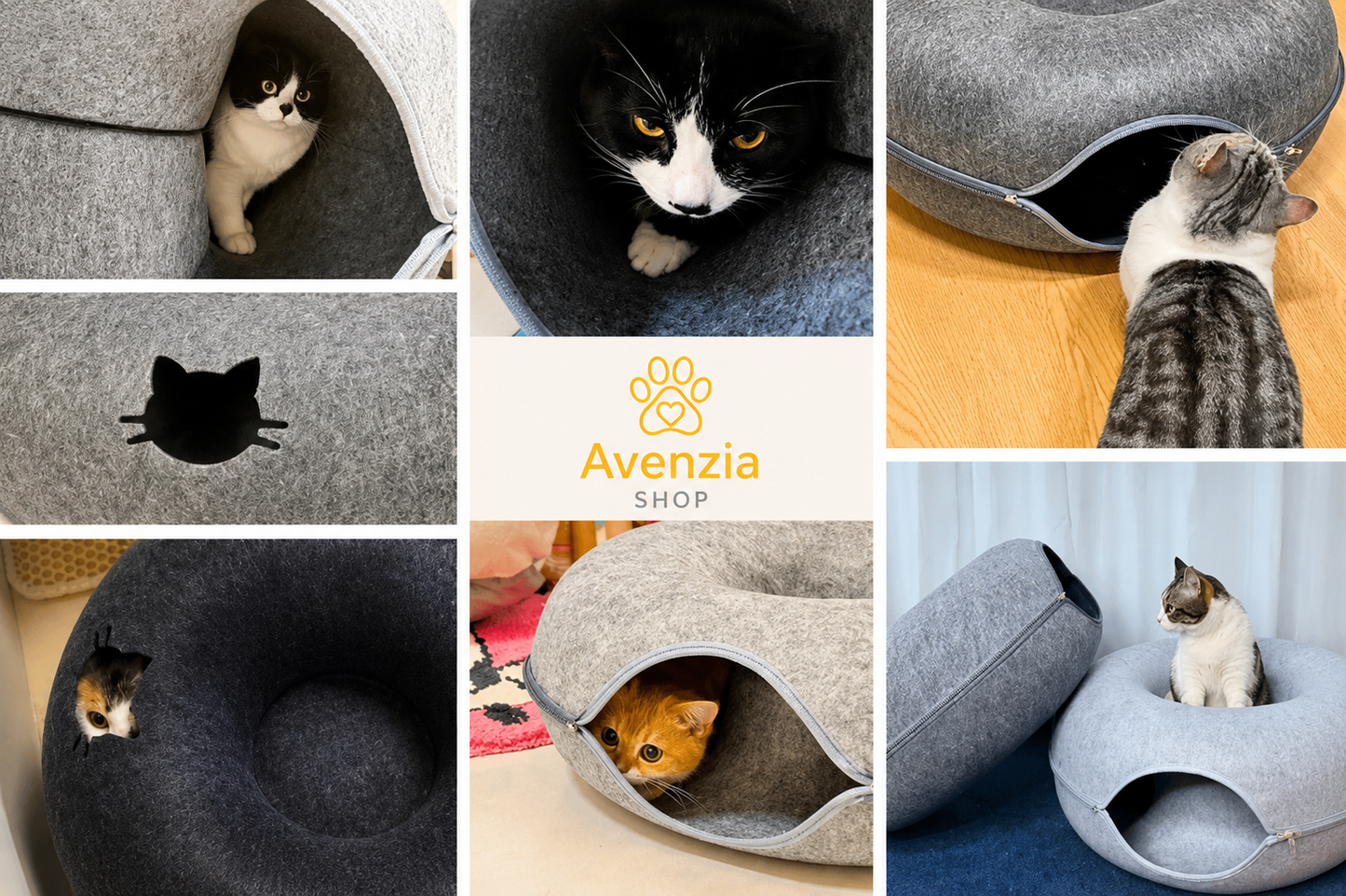 Avenzia™ PurrNest 2-in-1 Cat Bed