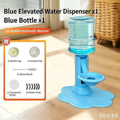 Gravity Cat Water Dispenser Stand - Spill-Proof